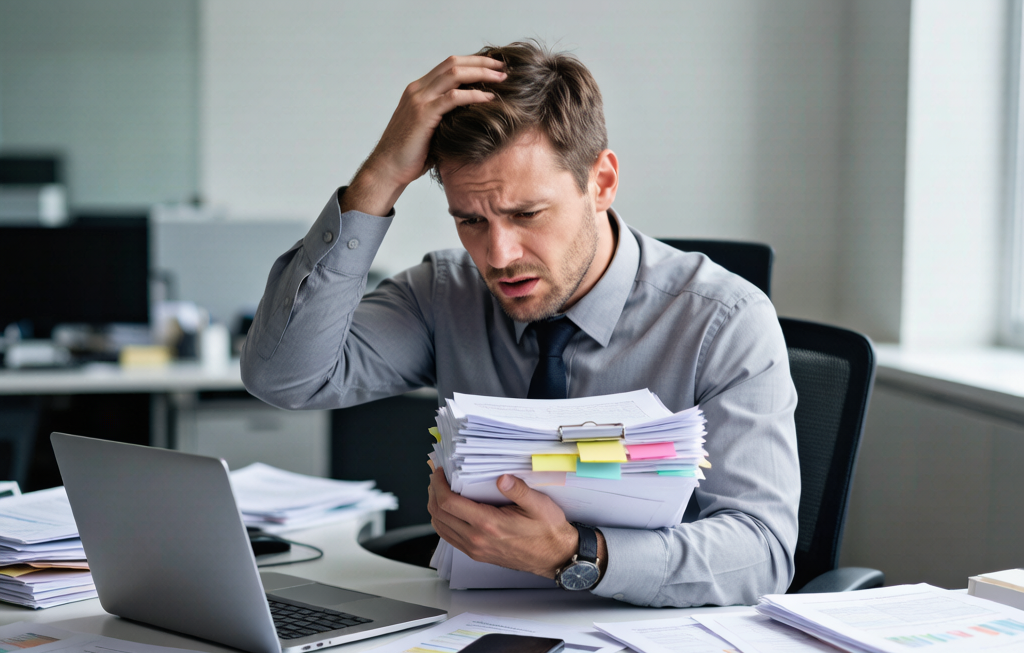 Freelancer reviewing project brief and change requests